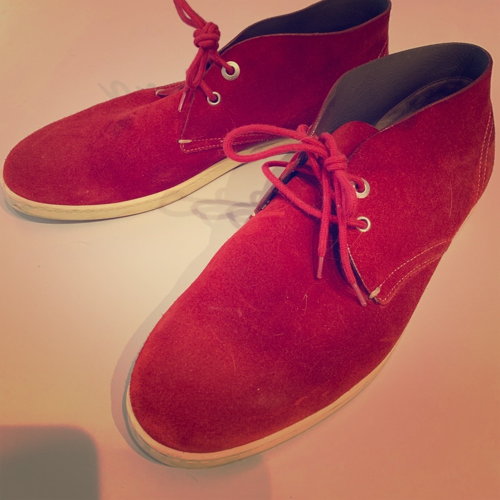 Feragamo Suede Chukka Boots